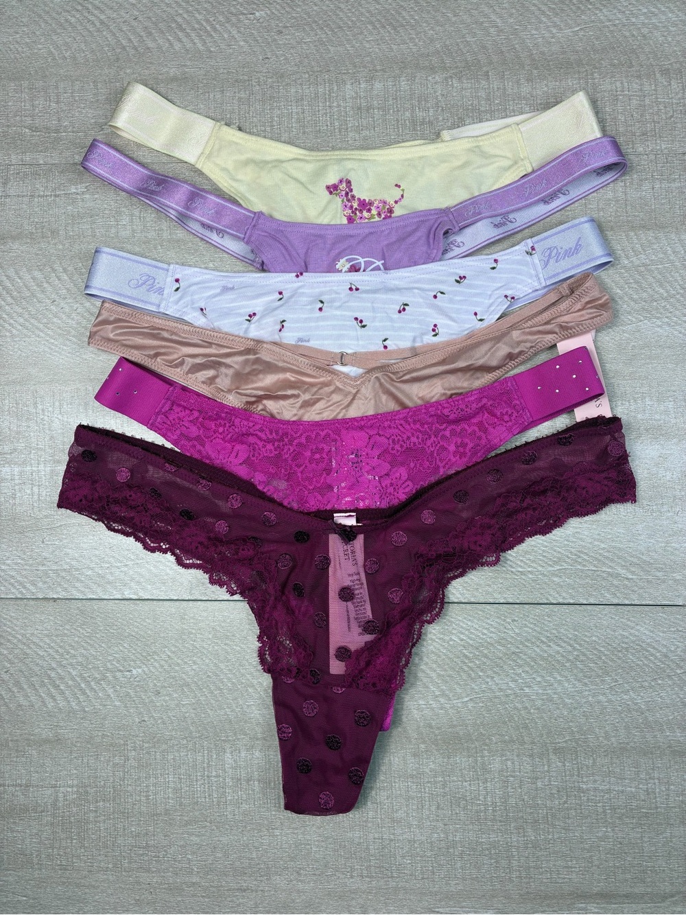 Victoria’s Secret Pink Thong Panty Bundle